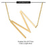 Initial stainless steel polishing plating hollow out 18k gold plated necklace