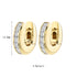 18k gold plated small huggies earrings