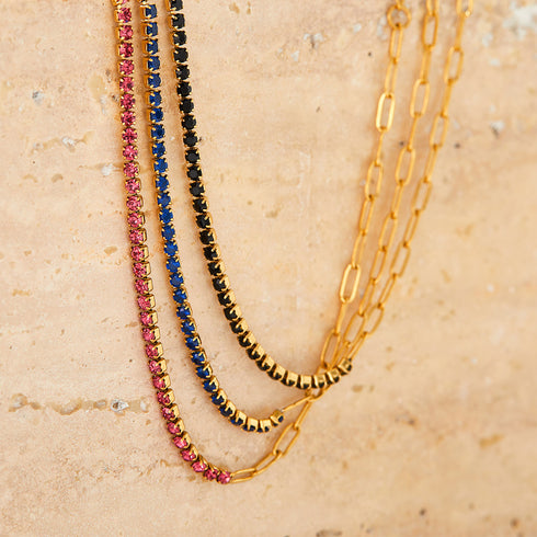 Stainless steel plating inlay zircon women's bracelets