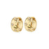 18k gold plated small huggies earrings