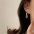 1 pair simple style twist plating stainless steel ear studs