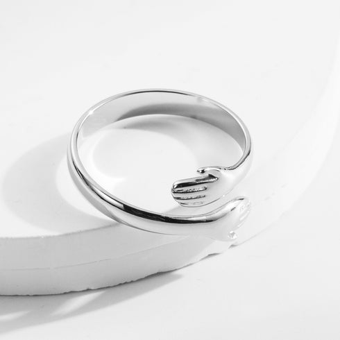 Stainless steel titanium steel plating open rings styles