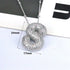Letter plating silver plated pendant necklace