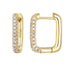 18k gold plated small huggies earrings