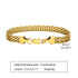 Solid color stainless steel plating inlay zircon 18k gold plated bracelets