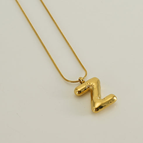 Stainless Steel 18K Gold Plated Casual Letter