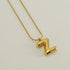 Stainless Steel 18K Gold Plated Casual Letter