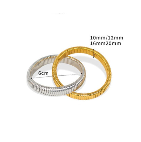 Stainless Steel 18K Gold Plated Bangle In Bulk