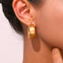 Style solid color plating stainless steel 18k gold plated ear cuffs