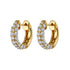 18k gold plated small huggies earrings