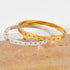 Fashion circle stainless steel plating zircon bangle