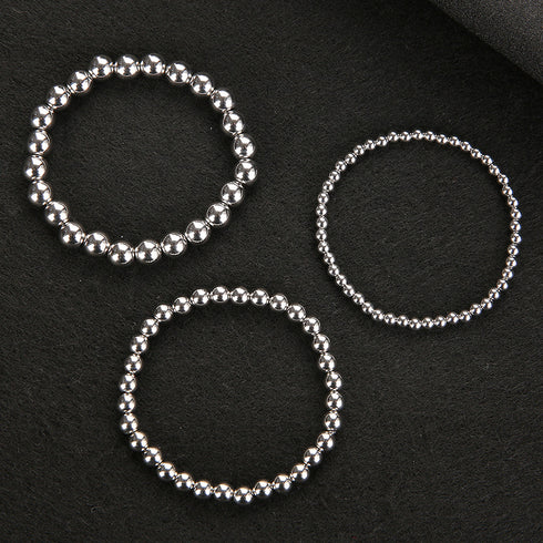 Fashion geometric stainless steel polishing bracelets