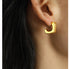 Classical style square c hoops earrings