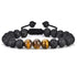 Color natural stone agate beaded bracelets