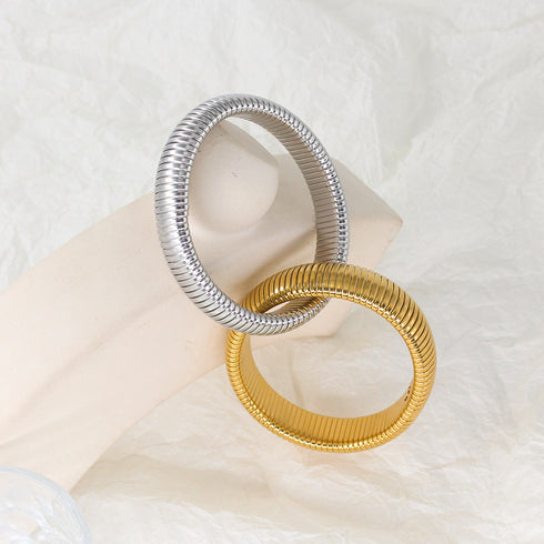 Stainless Steel 18K Gold Plated Bangle In Bulk