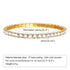 Elegant geometric stainless steel inlay zircon 18k gold plated bracelets