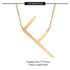 Initial stainless steel polishing plating hollow out 18k gold plated necklace