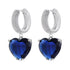 Elegant simple style heart shape 18k drop earrings