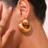 Style solid color plating stainless steel 18k gold plated ear cuffs