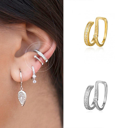 18k gold plating ear clip creative
