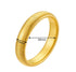 Simple Style Solid Color Stainless Steel 18K Gold Plated Bangle In Bulk