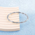 Solid color stainless steel plating bangle