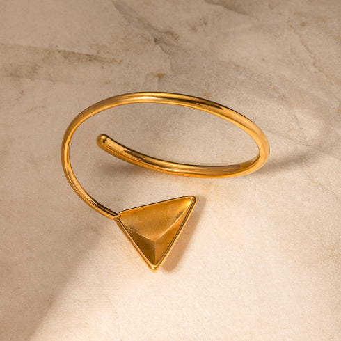 Elegant Triangle Bangle adjustable