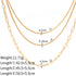 Layered stainless steel plating 18k gold plated necklace