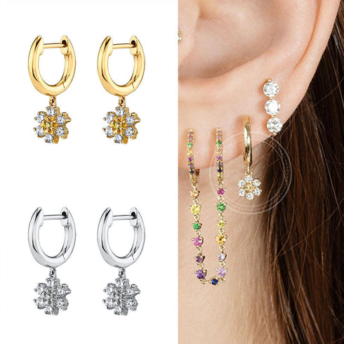 Snowflake earrings fashion flower earrings earrings