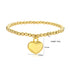 Heart shape zircon bracelets earrings necklace in bulk