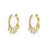 18k gold plated small huggies earrings