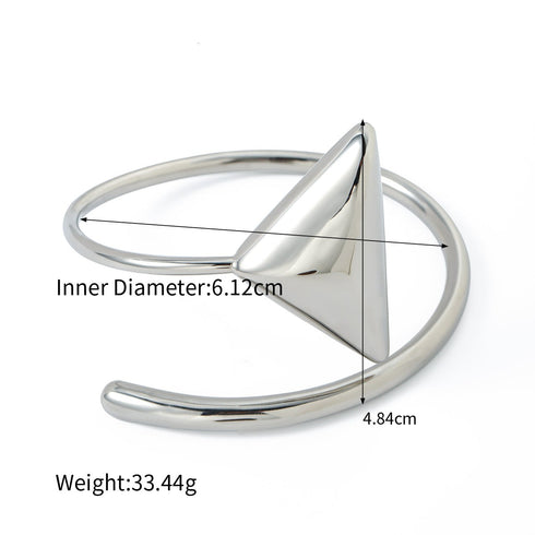 Elegant Triangle Bangle adjustable
