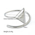 Elegant Triangle Bangle adjustable