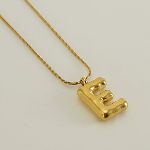 Stainless Steel 18K Gold Plated Casual Letter