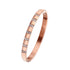Titanium steel inlay zircon bangle