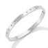 Fashion circle stainless steel plating zircon bangle