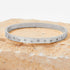 Fashion circle stainless steel plating zircon bangle