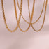 Style geometric stainless steel plating zircon gold plated necklace