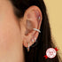 S925 silver needles inlaid colorful zircon geometric round earrings