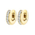 18k gold plated small huggies earrings