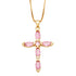 Cross copper 18k gold plated necklace in bulk