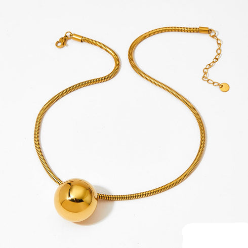 Stainless Steel Casual Simple Style Heart Shape Plating Pendant Necklace