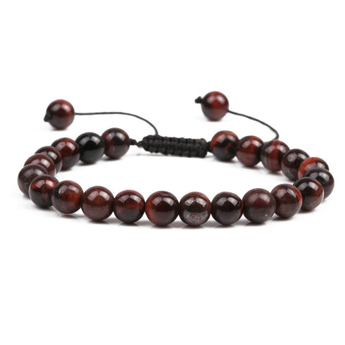 Color natural stone agate beaded bracelets