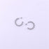 1 pair simple style twist plating stainless steel ear studs