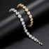 Heart shape brass plating zircon bracelets