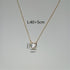 Shapes stainless steel plating 18k gold plated necklace