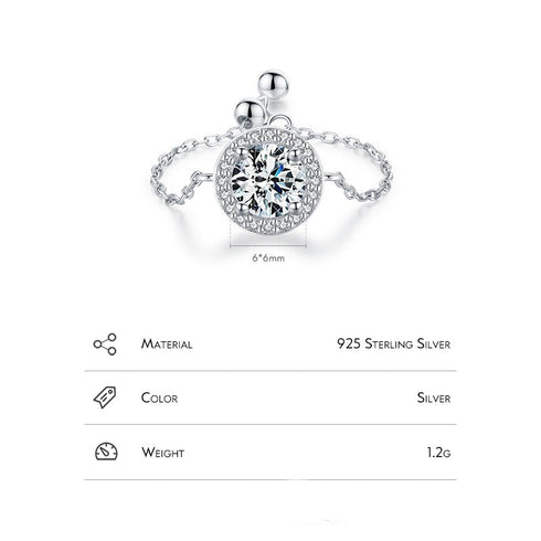 Shapes of silver inlay zircon rings