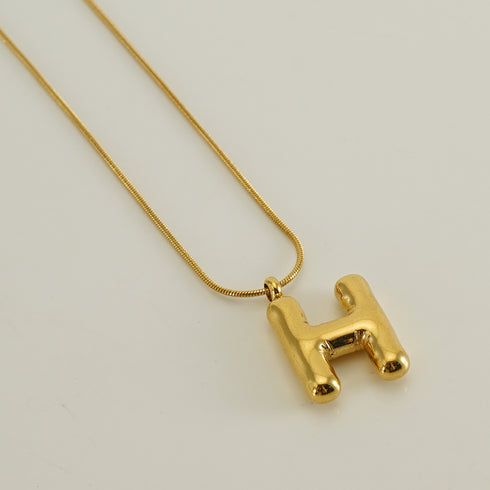 Stainless Steel 18K Gold Plated Casual Letter