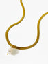Stainless steel freshwater pearl plating 18k gold plated pendant necklace