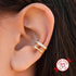 18k gold plating ear clip creative